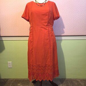 Old Navy Cotton Embroidered Dress Size L
